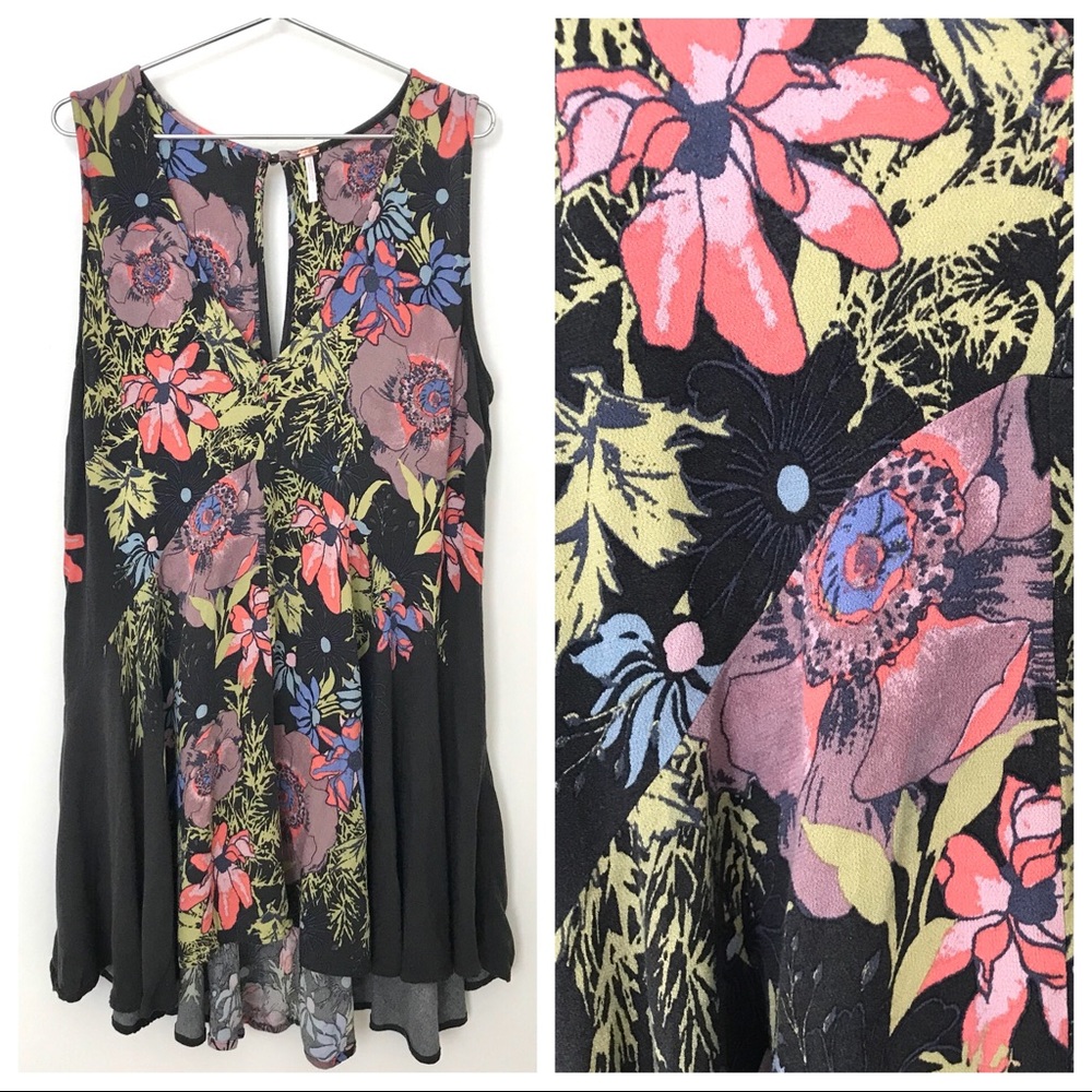 Free People Flowy Floral Tank Top L